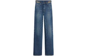 Джинсы SS24 женские, с эффектом потертости Celine, washed