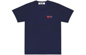 Футболка Comme Des Garcons Play с двойными сердцами CDG Play, синий
