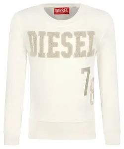 Толстовка Regular fit Diesel, бежевый