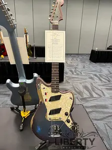 Fender Custom Shop Custom Jazzmaster - Heavy Relic - Competition Burgundy (без полосы) - Мастерская сборка Levi Perry ПРЕДЗАКАЗ