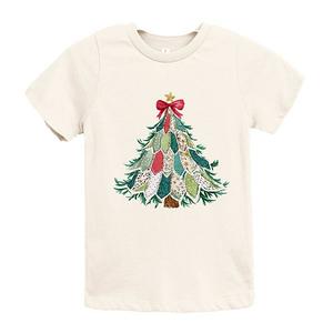 Футболка с принтом Christmas tree stitched The Juniper Shop, Cream