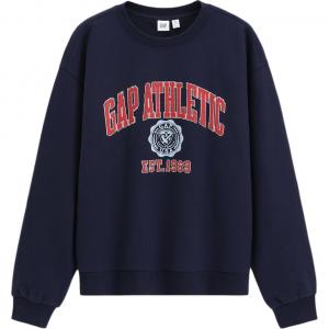 GAP Свитшот Women's Marine Blue Crew Neck Moderate Others