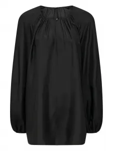 Блузка с плиссированными деталями Joseph, черный