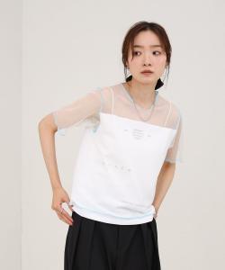 Многослойная футболка из тюля Color Mellow