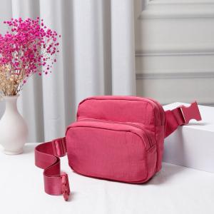 Сплошная нейлоновая сумка-слинг Поясная сумка Бандана FASHNZFAB, розовый