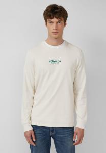 Топ s.Oliver AUS MIT LOGO, Creme/Off-White
