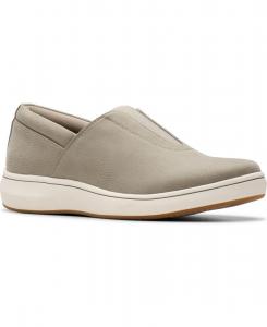 Женские туфли Cloudsteppers Breeze Sky Ria с круглым носком Clarks, Pale Green Textile