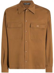 Dolce & Gabbana рубашка с длинными рукавами, коричневый