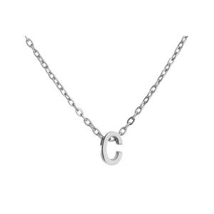 BAIJUAN Титановое стальное колье унисекс серебристого цвета