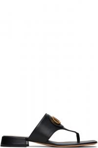 Черные сандалии-шлепанцы VLogo Signature Valentino Garavani