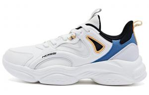 Кроссовки мужские низкие белые/синие Qiaodan