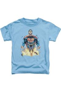 Футболка с коротким рукавом для малышей с обложкой Superman #224 Gildan, синий