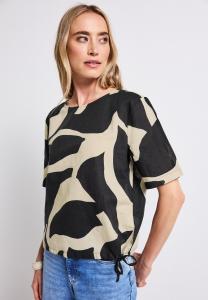 Блуза PRINT Street One, металлик серый