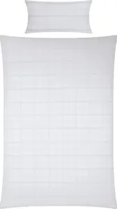 Постельное белье Erwin Müller Passau белое - устойчивое к кипячению 1x 135x200 см + 1x 40x80 см