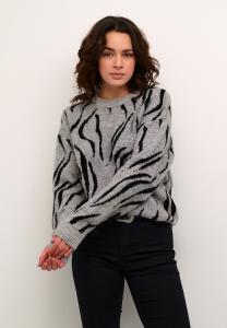 Джемпер Kaffe Jumper, Grey Melange Black/Mottled Grey
