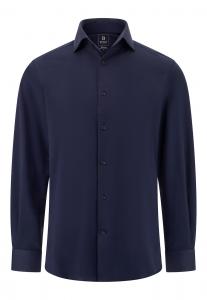 Рубашка на пуговицах классического кроя Boggi Milano, темно-синий
