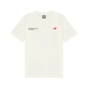 New Balance Футболка мужская цвета слоновой кости Ivory White