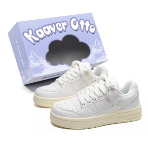 KAAVER OTTO Нескользящие, легкие, дышащие, низкие, унисекс, кроссовки для скейтбординга, белые