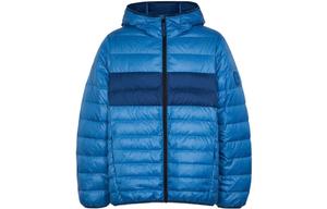 Пуховик мужской Racer Blue/Safety Orange/Lime Blast/White Coach, синий/оранжевый/белый