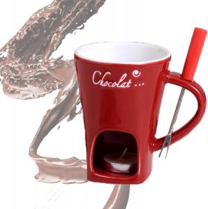 Чашка для фондю Daifx со свечой, красный