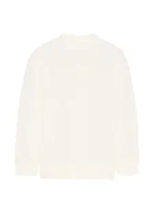 Свитшот с круглым вырезом Fendi Kids, бежевый