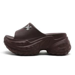 Jeep Тапочки-слайды женские коричневые