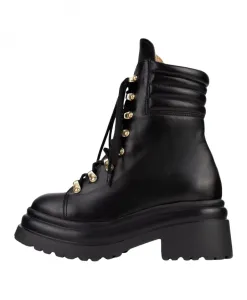 Ботинки на шнуровке L37, черный