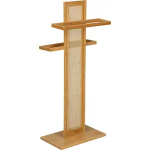 Вешалка для полотенец WENKO «Allegre», включая 2 смещенных по высоте монтажных стержня, цвет natur