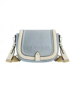 Джиговая седельная сумка с логотипом и эффектом потертости True Religion, синий