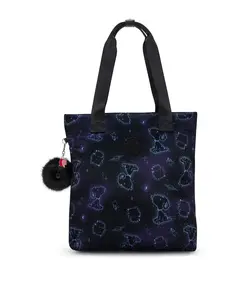 Сумка через плечо с принтом и двумя ручками Kipling, синий/черный