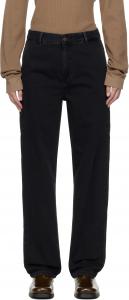 Черные прямые джинсы Pierce Pant Carhartt Work In Progress, Stone washed black