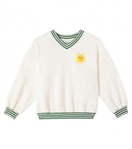 Хлопковый свитер Mini Rodini, Offwhite