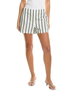 Кеннет Коул Шорты с боковой молнией из льняной смеси Kenneth Cole, зеленый