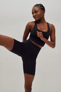 Велосипедки с завышенной талией Girlfriend Collective, черный