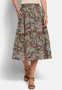 Юбка druck figurumspielender mit taschen aline Goldner, Colourful Patterned