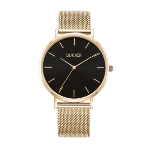 Часы Ruby Gold Black Mesh Burker