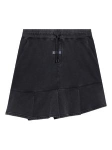 GCDS юбка с эффектом потертости, серый