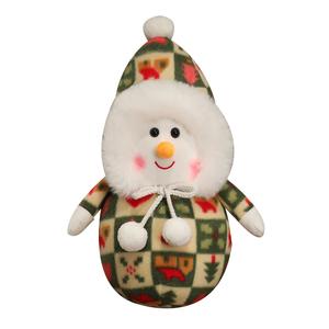 Милый и очаровательный рождественский плюшевый снеговик, кукла-компаньон, декоративная кукла, плюшевая кукла высотой 35 см MERCONSER, зеленый
