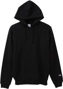Мужская толстовка Champion с длинными рукавами и капюшоном, 9 унций, на флисовой подкладке, произведено в США, C5-P101 , черный