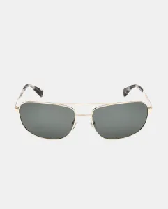 Мужские квадратные солнцезащитные очки металлик с поляризационными линзами Timberland, золотой