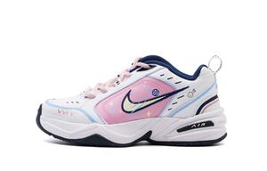 Nike Air Monarch 4 нескользящие низкие массивные кроссовки unisex pink white