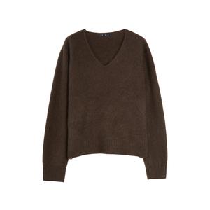Свитер Women's V-образный вырез Moderate Others ELLE, coffee
