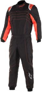 Комбинезон Alpinestars KMX-9 V3 FIA 8877-2022 Класс 1, Black/Red Fluorescent
