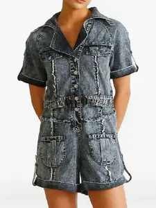 Комбинезон Asha с необработанным краем Ixiah, синий