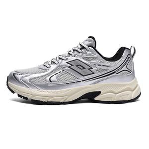 LOTTO Амортизирующие противоскользящие и износостойкие низкие массивные кроссовки мужские светло-бежевые, цвет Light Beige