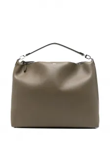 Сумка через плечо из кожи Bevel Toteme, коричневый