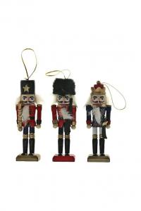 Декоративная подвеска «Щелкунчик» 11 см, 3 шт. Affek Design, мультиколор