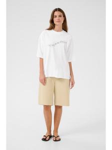 Футболка KBVigdis Baggy fit с принтом Vigdis - ярко-белая Karen By Simonsen