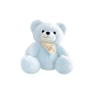 Плюшевый мишка Cute Smile Scarf высотой 22см/28см OU DI PIG, синий