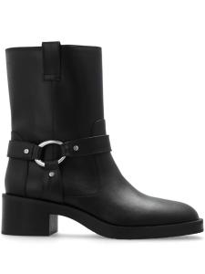 Stuart Weitzman кожаные сапоги Jax, черный